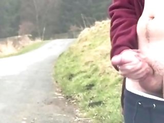 Jerking Off On Public Road With People Around