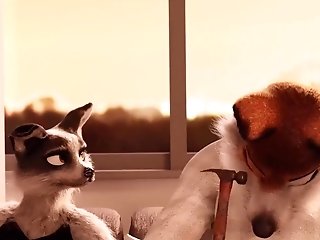 Animated Fox And Wolf Have Wild And Spunky Hookup In Fresh Hairy Porno Movie
